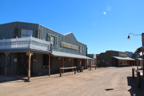 The Tombstone Monumental Guest Ranch depicts the setting of an old western town in 1881. (Photograph by Jake Cavanah/Arizona Sonora News Service)