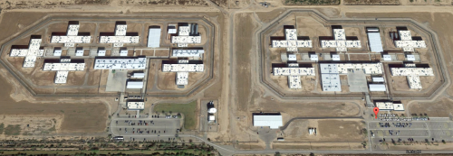 A Google image of the Red Rock Correctional Facility, a private prison that opened in 2013.