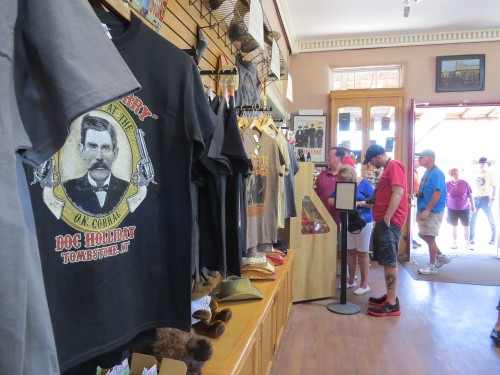 Visitors gather at the O.K Corral Historic Complex. (Photo by: Kaleigh Shufeldt/Arizona Sonora News)