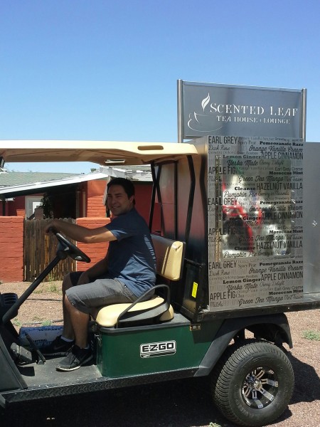 Tucsonan serves tea on wheels