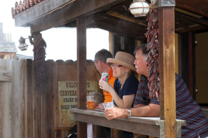 Tourists stop for a drink at the bar inside Old Tombstone Western Town in Tombstone, Arizona. Photo by: Emily Lai/Arizona Sonora News
