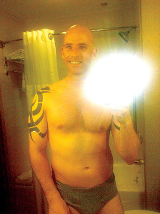 Pinal County Sheriff Paul Babeu posted this shirtless photograph on a gay dating website in 2012, which pushed him out of the race for Congress. (Photo by: Phoenix News Times)