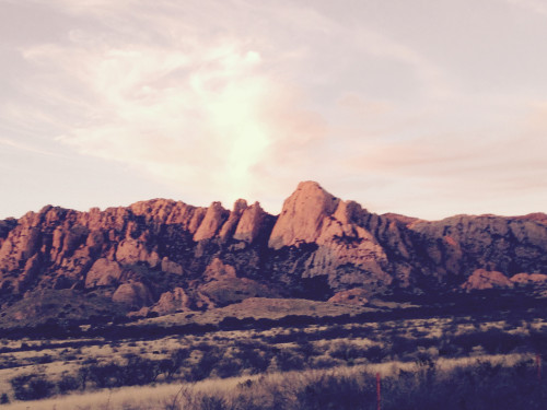 Photo of the Dragoon Mountains, home of Cochise Stronghold (Photo by: Tombstone Epitaph).