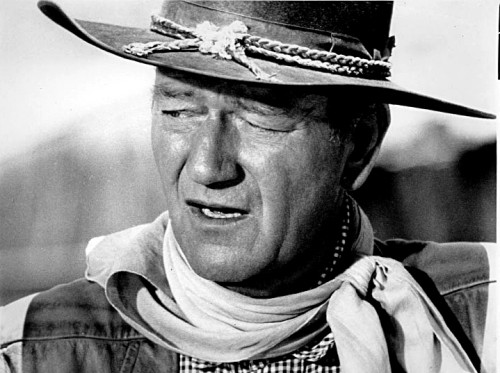 John Wayne, the famous actor who played in several acclaimed Western films throughout his career.