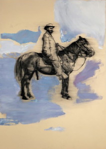 Eric Kasper's painting "Horses." Image provided by Eric Kasper
