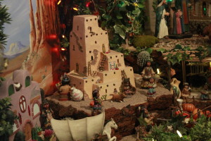 One of the buildings that Teña built exclusively for her nativity scene. She finished the nativity scene around 2008.(Photograph by Valeria Flores)