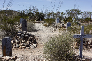 A third of the graves in Boothill hold unknown bodies. Photo by Devon Confrey / Arizona Sonora News Service