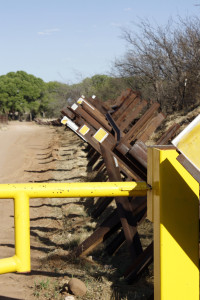 The border meets the San Pedro River three miles south of Miracle Valley (Photograph by Devon Confrey / Arizona Sonora News)