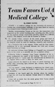A front page story from the Arizona Republic, June 13, 1961.