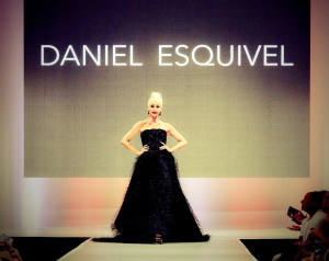 Camerone Parker closes the runway show of Project Runway season 11 designer, Daniel Esquivel at Fashion Week El Paseo 2015. (Photo Courtesy of © Yasin Chaudrhy 2015.) 