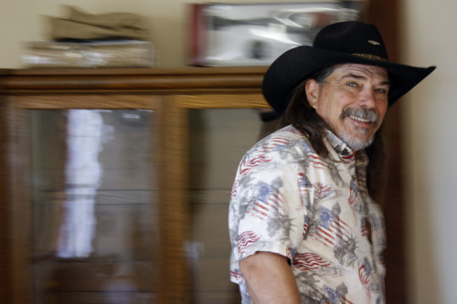 Mike Carrafa, who announced hes running for mayor in Tombstone, walks though the house hes working on remodeling. (Photograph by Devon Confrey / Arizona Sonora News)