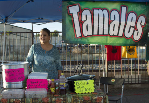 Hilda Rivera, Nogalense, sells her homemade tamales at the Nogales Mercado. (Photo by Christina Duran)