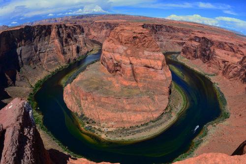 The Colorado River at Horseshoe Bend near Page, Arizona. About 39 percent of Arizonas water comes from the Colorado River. Photo taken by Monica Milberg with Arizona Sonora News.