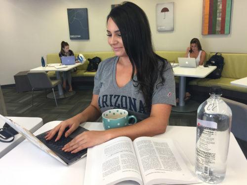 Olivia Collini, senior at The University of Arizona, is graduating in May and actively seeking opportunities in her chosen field. Carly Rashoff / Arizona Sonora News Service