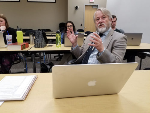 Dr. Dan Derksen teaching a class at UA.
Photo by Jason Weir
