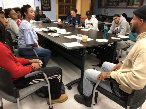 BLACK in an open discussion during its  tuesday class. (Photograph by Kayla Belcher/ Arizona Sonora News Service)