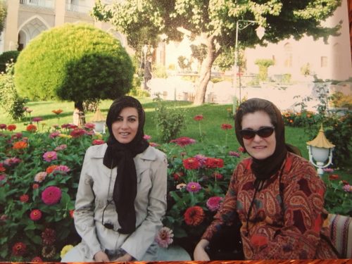 Nahid K. and her friend Barbra in Iran. (Photo Contributed by: Nahid K)