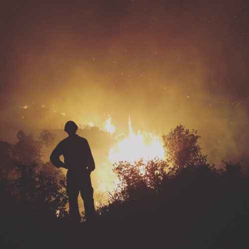 The Goodwin Fire burnt 28,516 acres near Prescott, Arizona in June and July, 2017. Wildfires are predicted to butn larger and larger swaths of Arizona and other western states every year as the climate changes.  