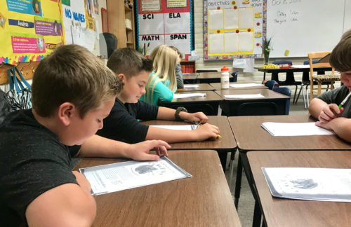 Students at St. David School District read during class. St. David students would be amongst other Cochise County students to utilize literacy technology. 