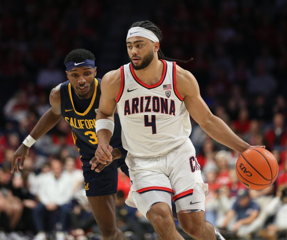 Arizona Wildcats play Cal Golden Bears at the McKale Center in Tucson, Ariz., on Feb. 1, 2024. The Wildcats won 91-65.