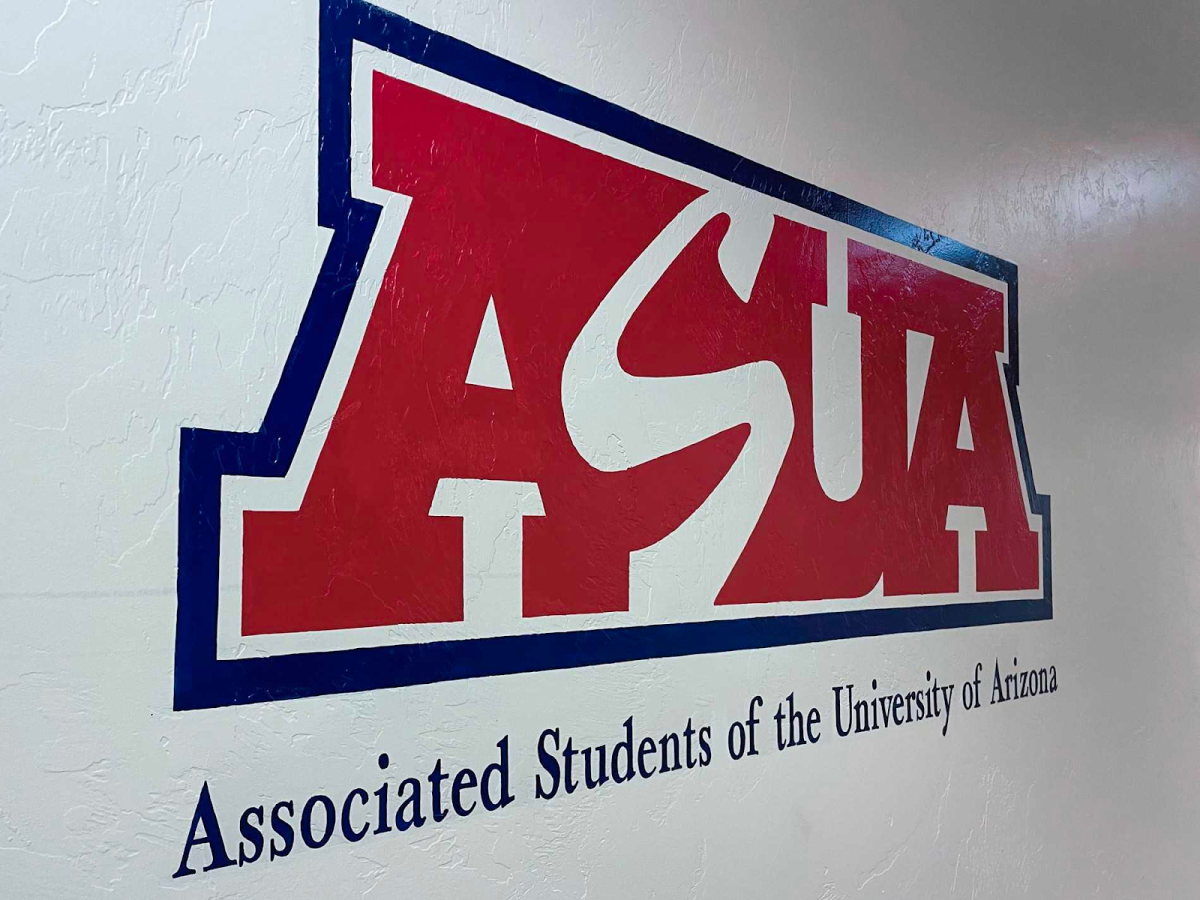 The Associated Students of the University of Arizona logo painted across the wall at the ASUA 
office in the Student Union Memorial Center. Courtesy Caitlyn Claypool.
