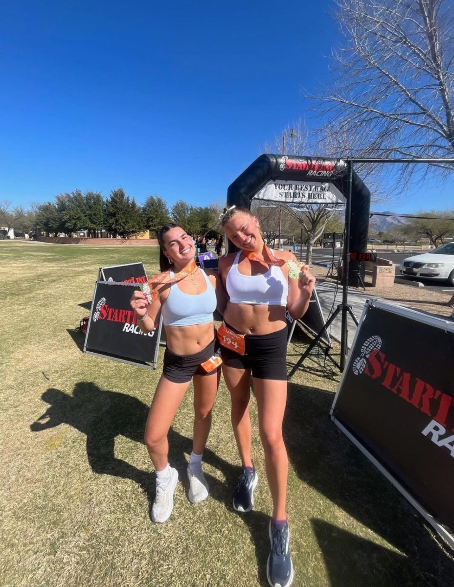 Annabel Lecky, right, hated being forced to run in high school sports, but now she enjoys it, especially when she’s running by herself. Courtesy Annabel Lecky. 