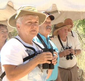 Birdwatchers see a variety of birds at Paton's Birder's Haven in Patagonia, Ariz.