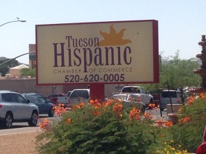 The Tucson Hispanic Chamber of Commerce located north of the U of A .
