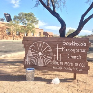 Tucson's Southside Presbyterian Church is home to the newly revived Sanctuary Movement. (Photo by: Cole Malham / Arizona Sonoran News Service)