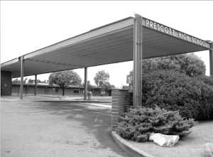 Entrance of Prescott High School. Photo courtesy of Prescott High School.