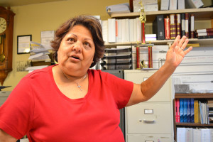 Brenda Ikirt, a native of Tombstone, describes the stories her grandmother used to tell. (Photo by: Gabby Ferreira/Arizona Sonora News