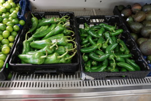 Photo by: Arturo Robles. Green Peppers at Carniceria La Noria