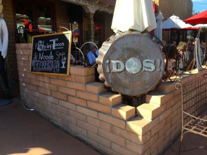 Outside the restaurant ¡DOS! that is located in one of the many plazas at Tubac village. (Photo by: Sara Cline)