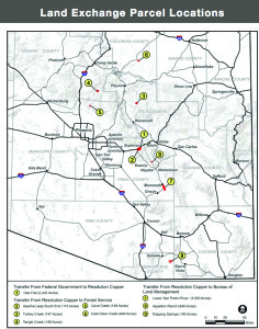 Map provided by the Tonto National Forest Service