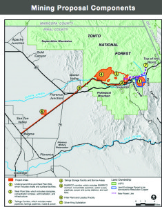 Map provided by the Tonto National Forest Service. 