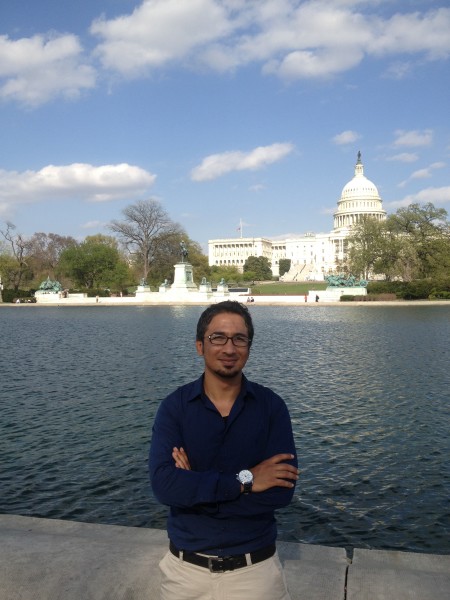 Noor Dawari stands in front of the Capitol Building in Washington D.C. When he first arrived in the United States, he went to Virginia before moving to Arizona. Photo by: Noorullah Dawari