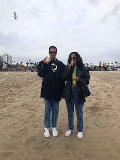 Javaughn and I on our trip to Los Angeles during spring break before the lockdowns and the closures. (Photo by Emma Muigai/El Inde).