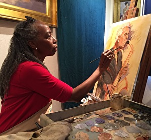 Rediscovering her love for painting