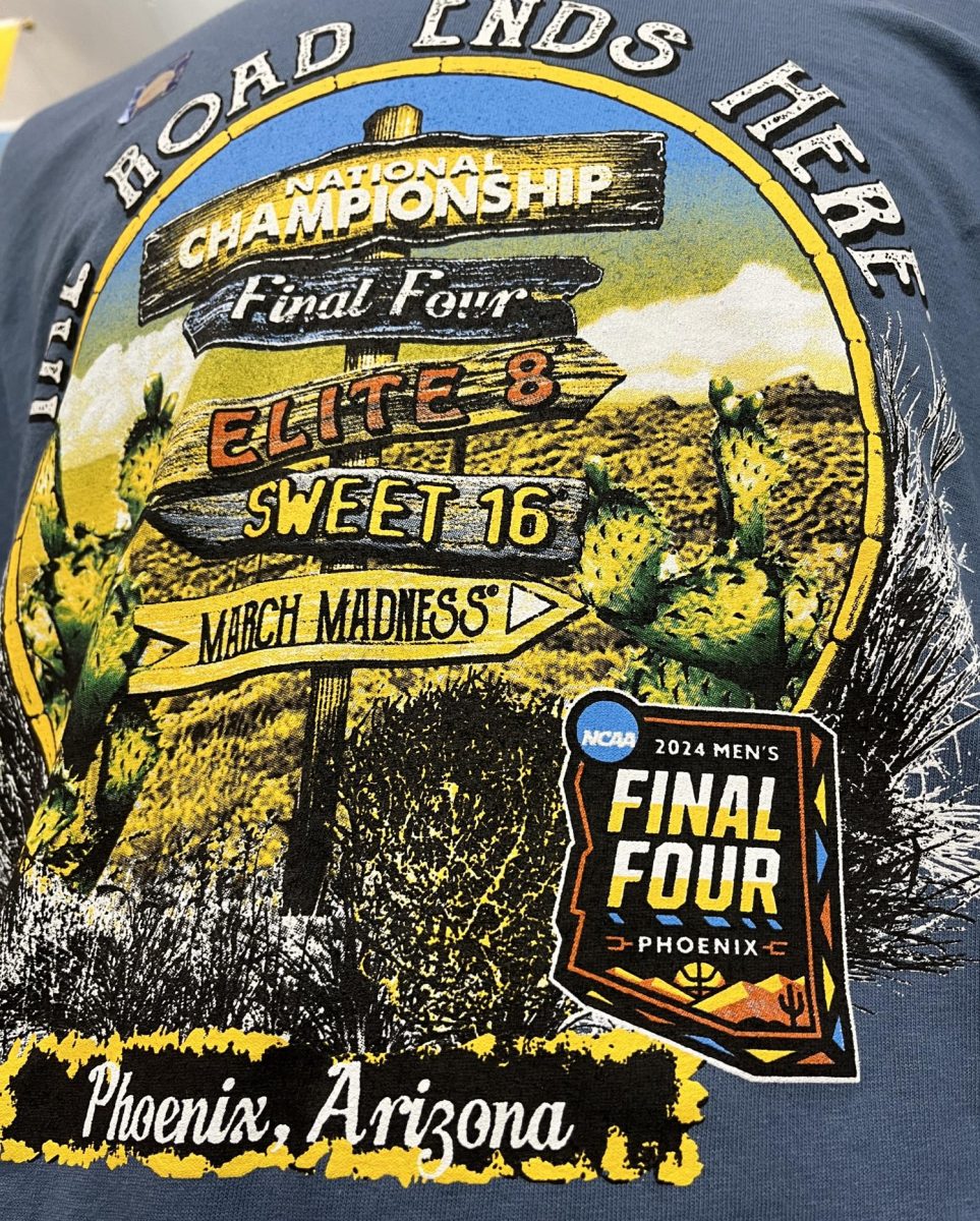 Final Four shirt at the University of Arizona Bookstore on March 20, 2024. The NCAA Final Four will be held April 6 and 8.
