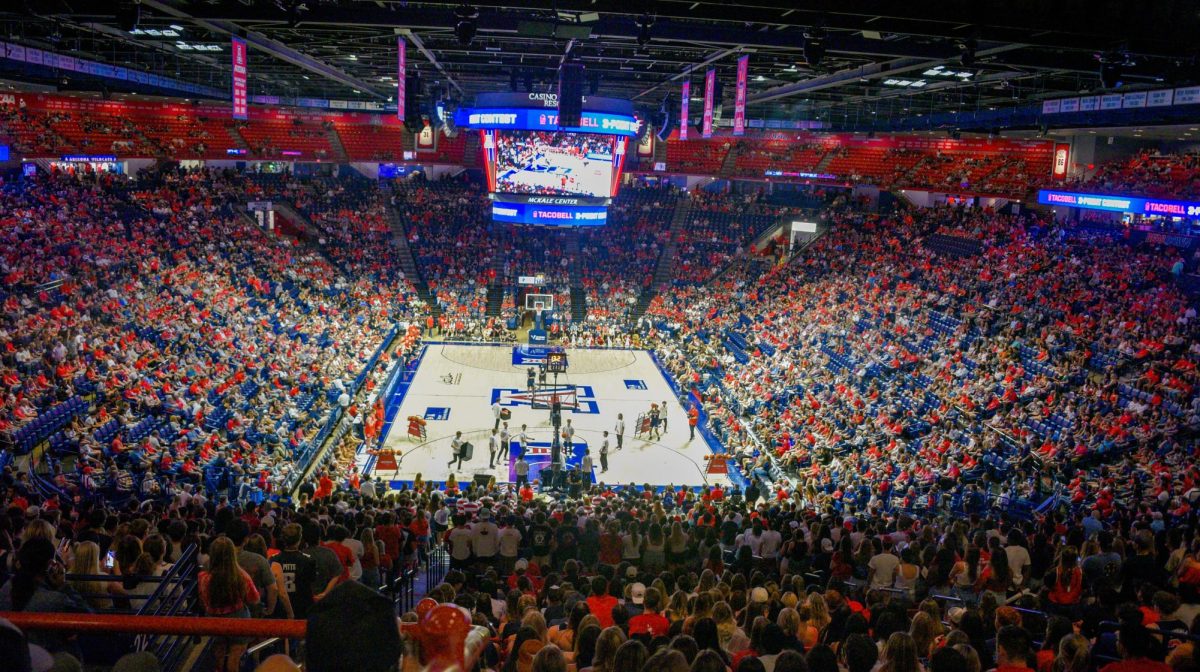 The Red-Blue Showcase took place on Oct. 4 at McKale Memorial Center in Tucson, Ariz. (Photo by Bryce Weinberger, courtesy ZonaZoo)