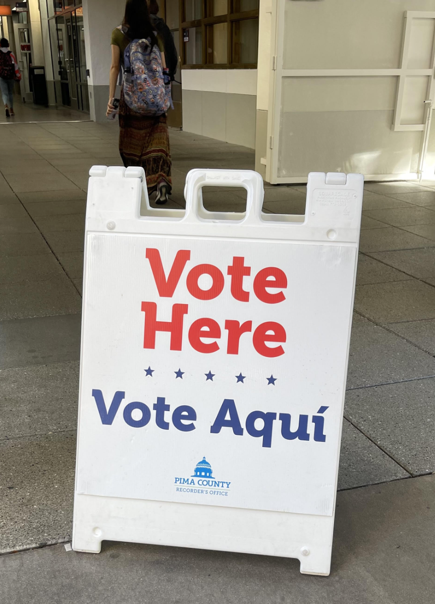 A site offered early voting options for students and community members ahead of next weeks election, located at the University of Arizona in Tucson, Ariz. 