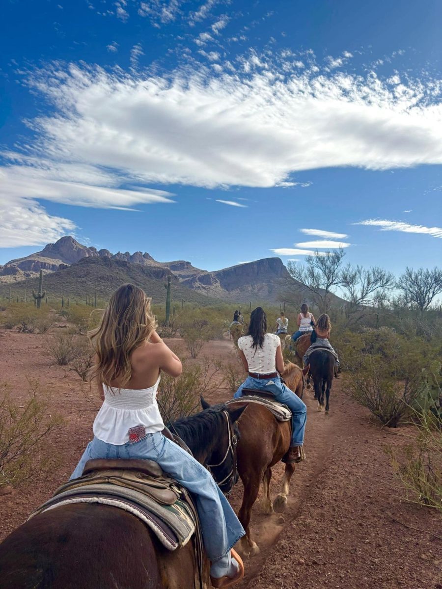 AZ Wellness Society members at a horseback riding event in Spring 2025 in Tucson, Ariz. (