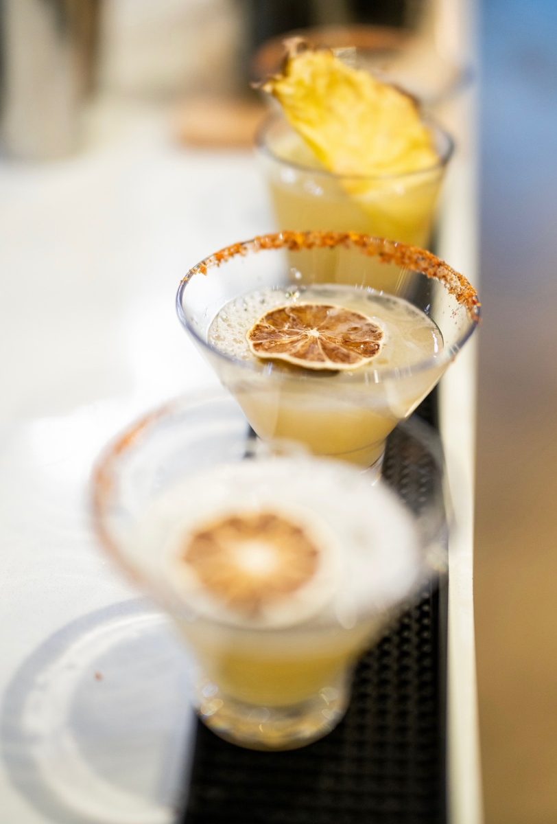 A zero-proof drink served at a Tucson pop-up offers an alcohol-free option for students looking to socialize without drinking. (Photo by Tyra Combs)