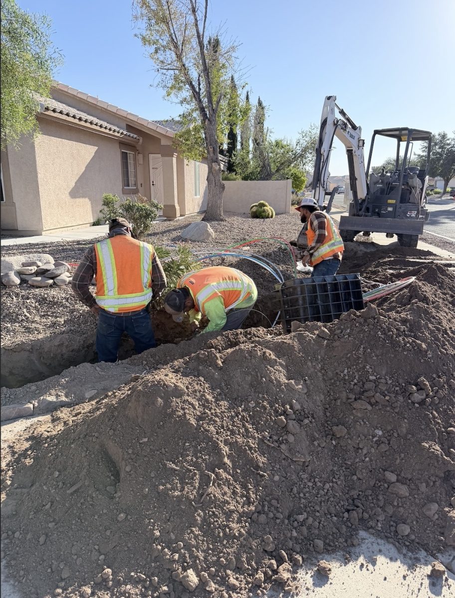 Wyyerd Fiber crews installed fiber cables in Continental Ranch early this month.  The job involved digging trenches in residents’ yards.