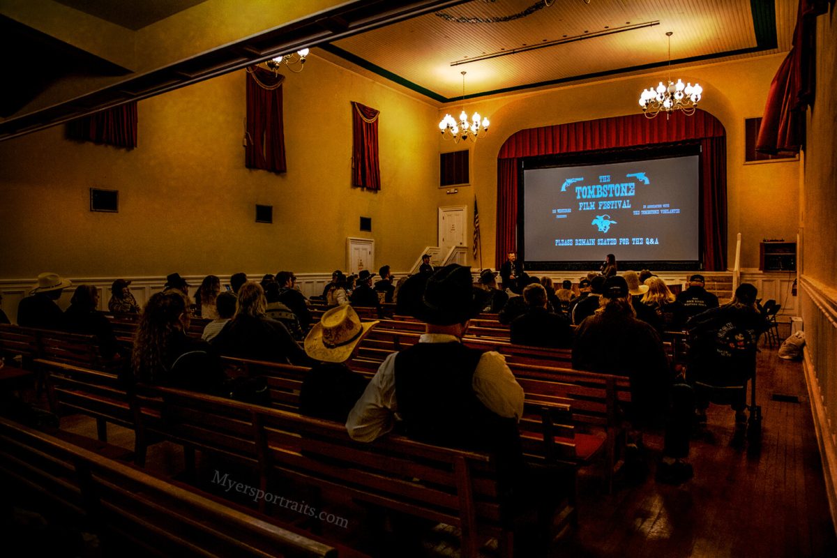 Attendees view a screening at the Tombstone Film Festival. (Courtesy of Tombstone Film Festival / Myers Photography)