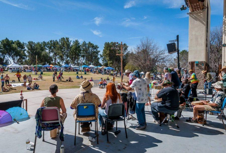 The band One Heartbeat plays at the Tucson Peace Fair and Musical Festival in Reid Park on Feb. 22, 2014. The festival combines live music with opportunities to learn about altruistic Tucson organizations. (Courtesy of Jeff Miller)
