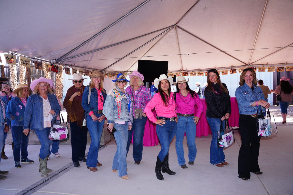 Attendees get a behind-the-scenes look of the Tucson Rodeo at the Behind the Chutes Fundraiser. (Photo by D Ortega/Tucson Chicks n Chaps)