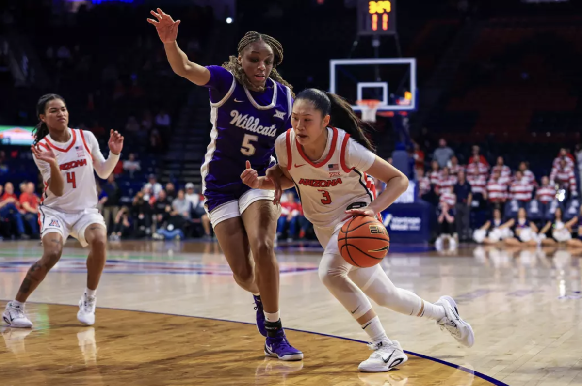 Sumayah Sugapong against Kansas State University at McKale Center. Feb. 4, 2026.