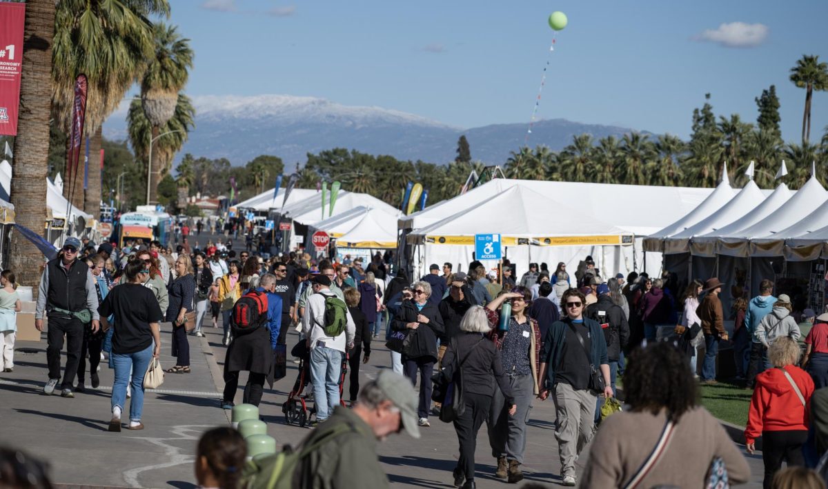 Crowds of people navigate last year's Festival of Books at the University of Arizona mall. The 2025 event donated $150,000 to literacy organizations. Courtesy: Tucson Festival of Books
