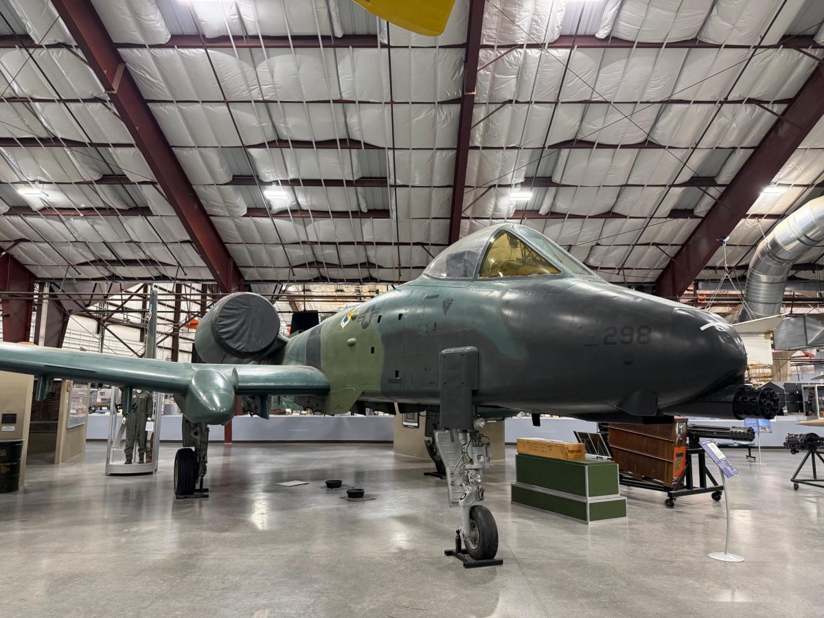 The A-10 Thunderbolt, one of the most prominent items in the collection of the Pima Air and Space museum, sits proudly in the main hangar on March 9, 2026.